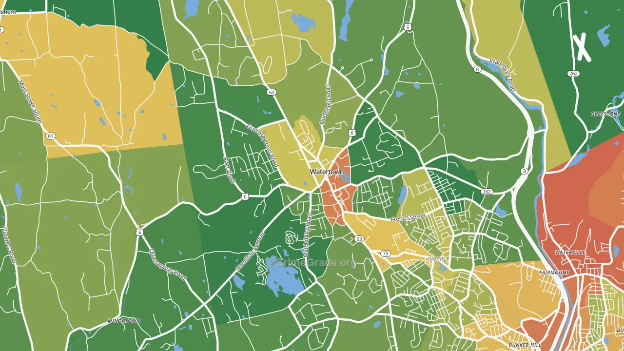 06795, CT Map of Drug-Related Crime Rates