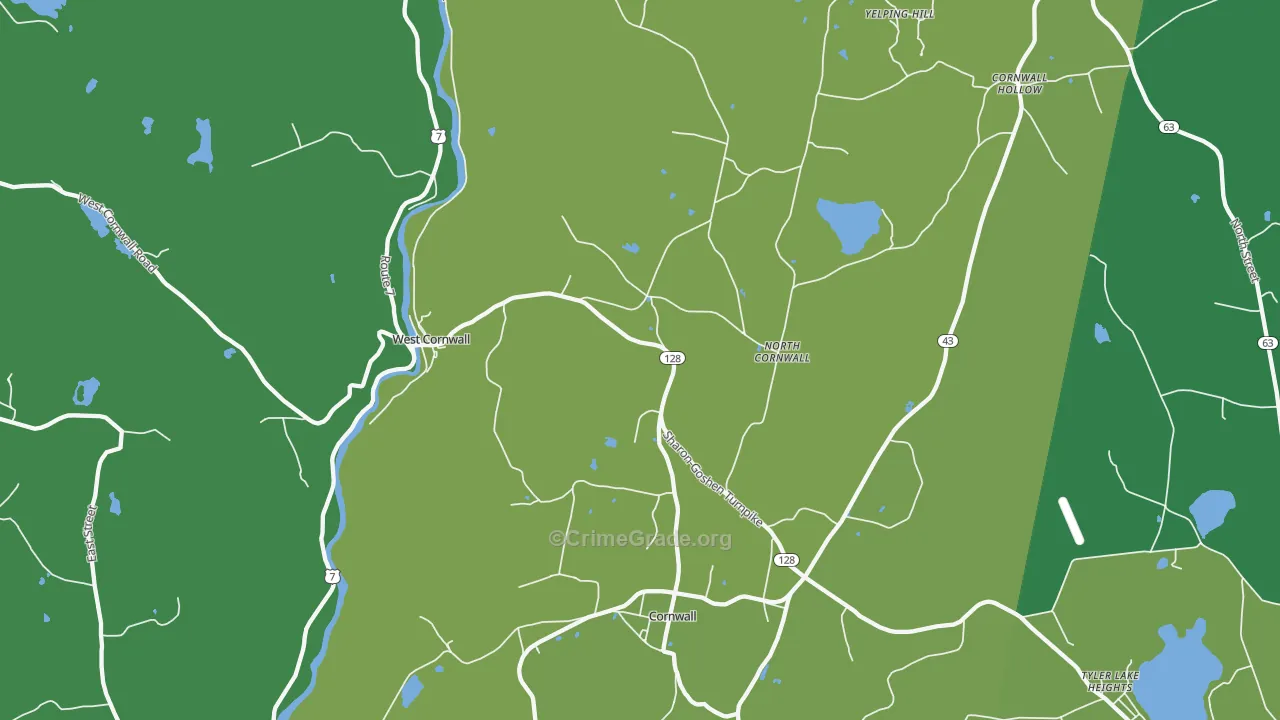 06796, CT Map of Drug-Related Crime Rates