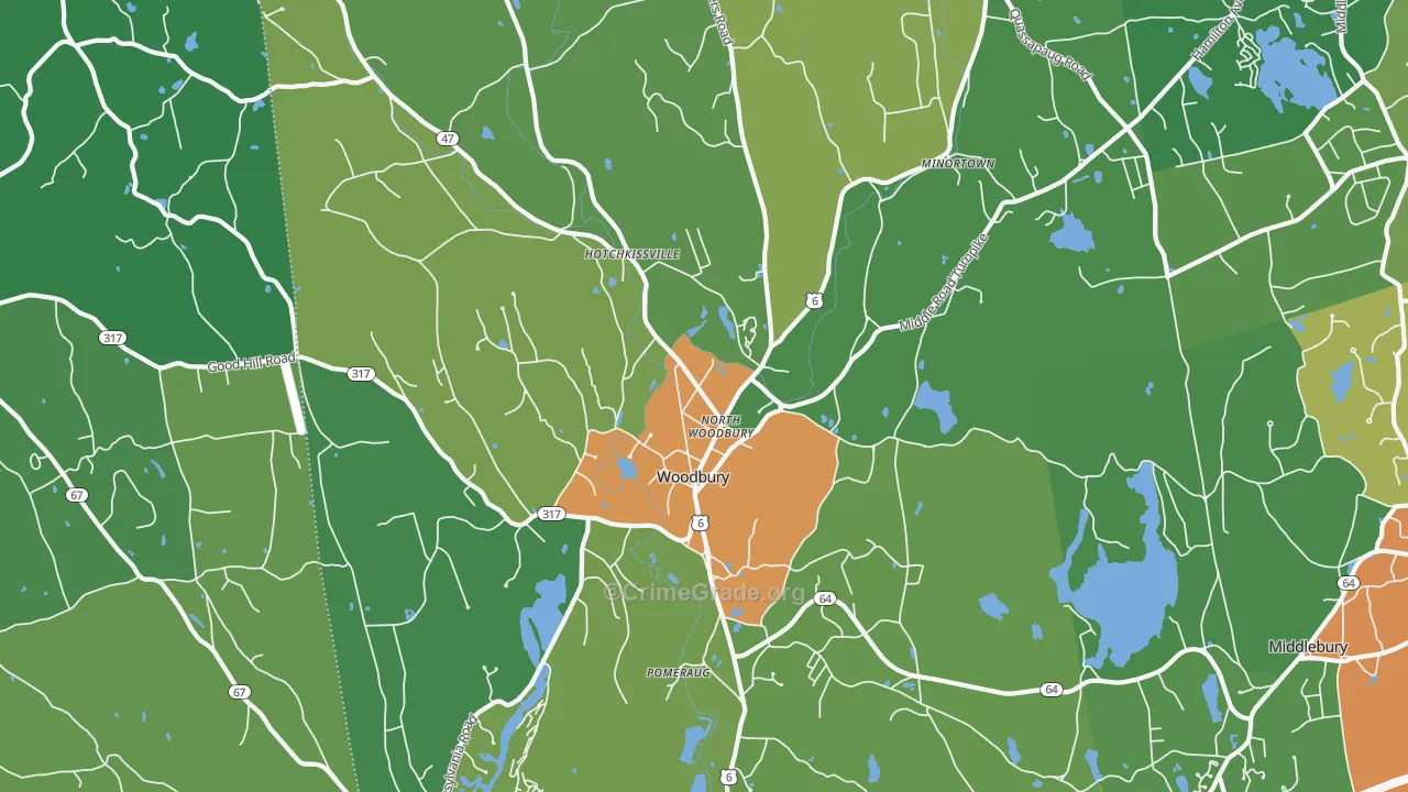 06798, CT Map of Drug-Related Crime Rates