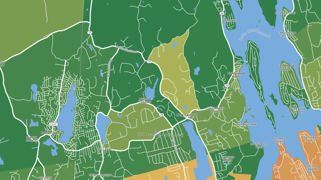 06812, CT Map of Drug-Related Crime Rates