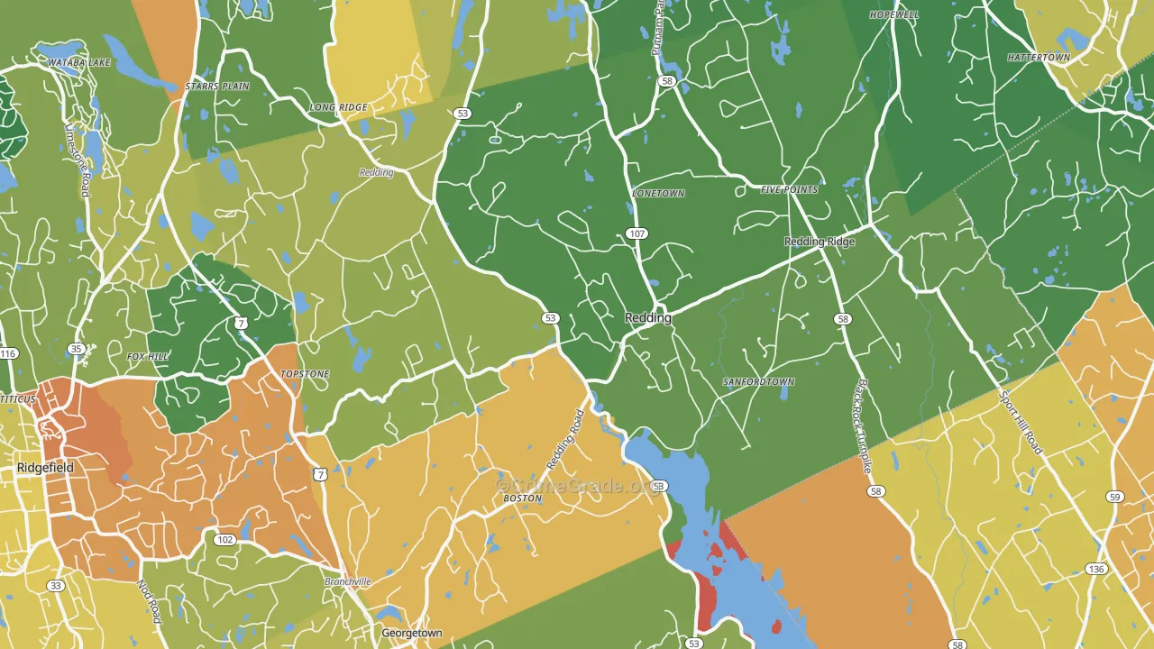 06896, CT Map of Drug-Related Crime Rates