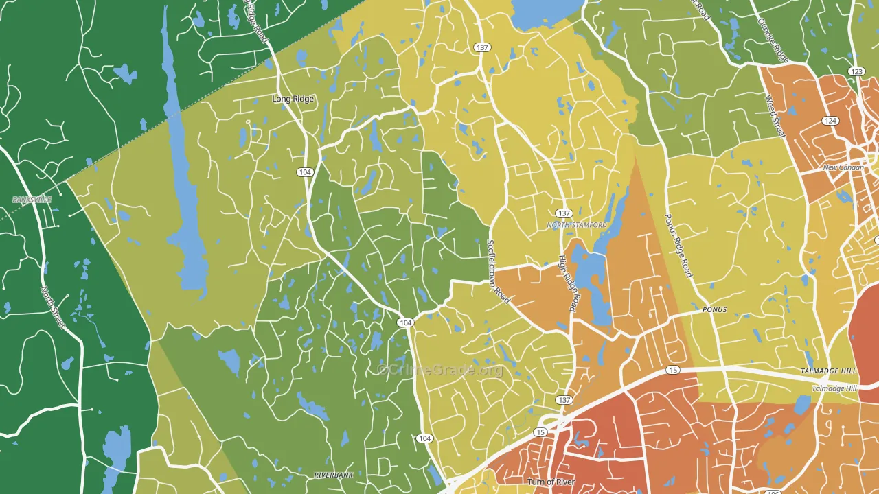 06903, CT Map of Drug-Related Crime Rates