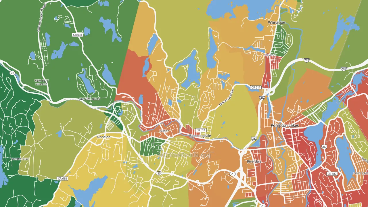 07403, NJ Map of Drug-Related Crime Rates