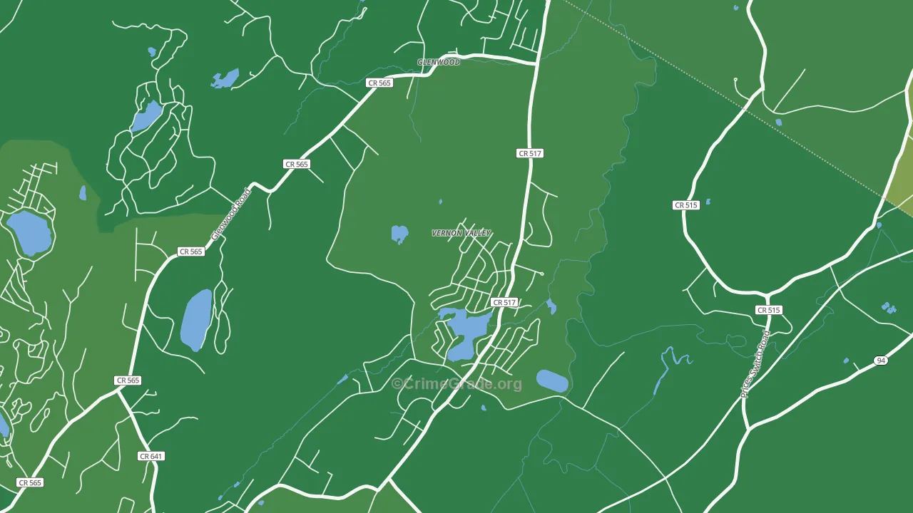 07418, NJ Map of Drug-Related Crime Rates