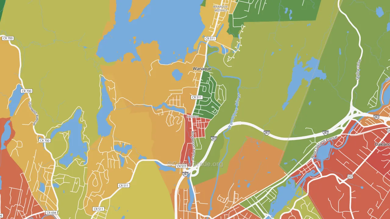 07420, NJ Map of Drug-Related Crime Rates