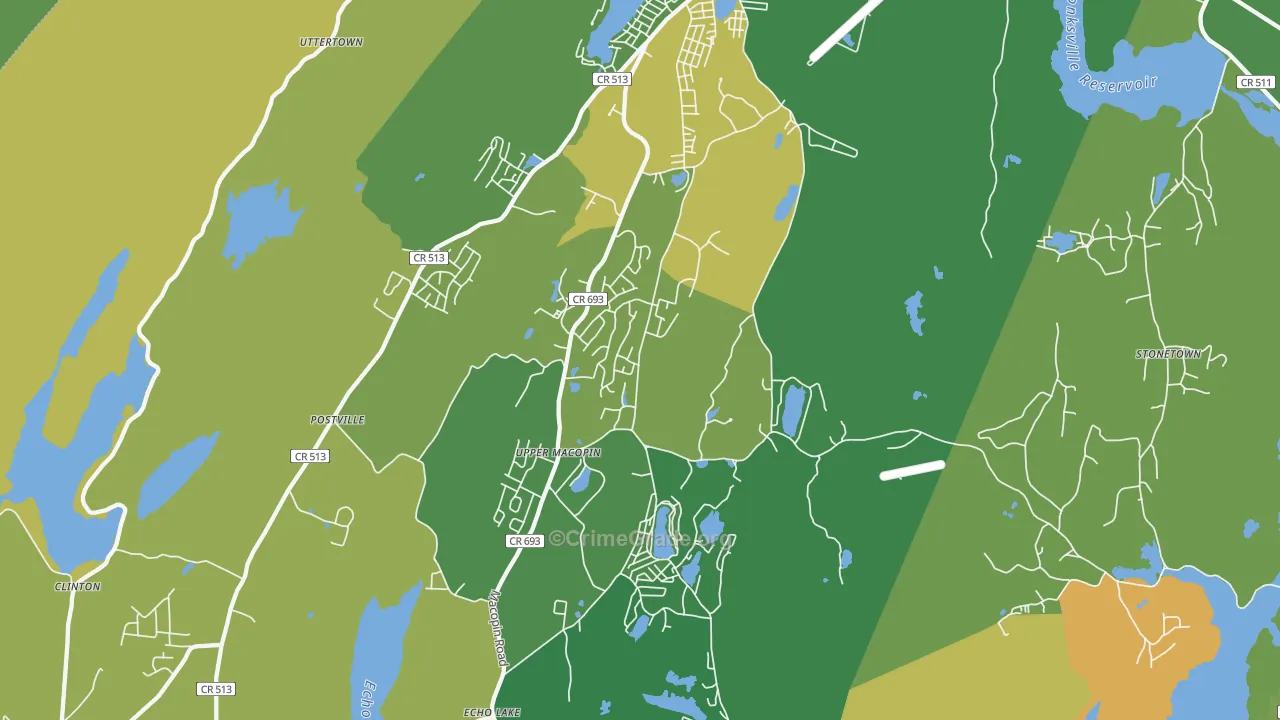 07480, NJ Map of Drug-Related Crime Rates