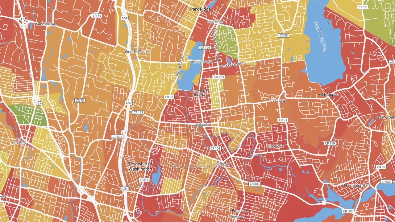 07642, NJ Map of Drug-Related Crime Rates