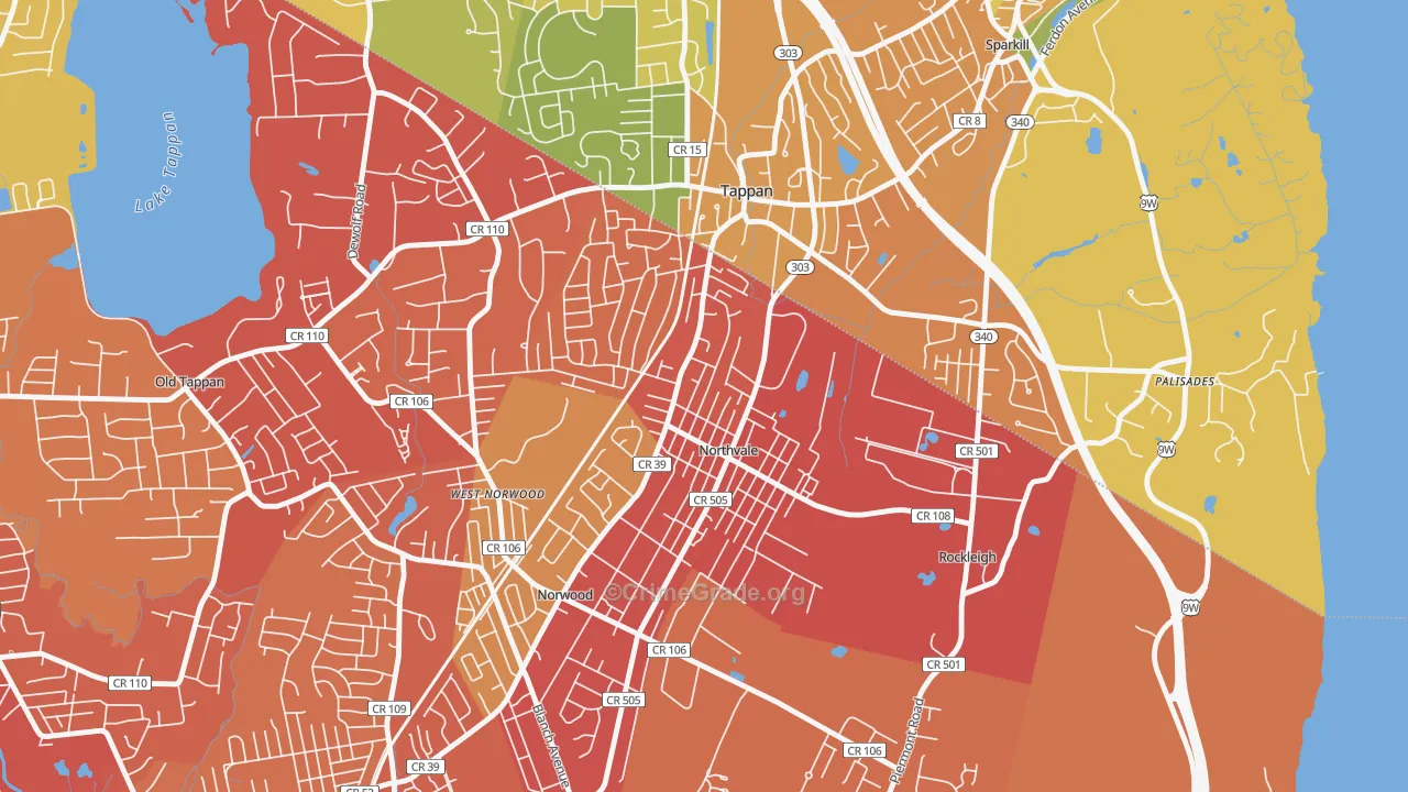 07647, NJ Map of Drug-Related Crime Rates