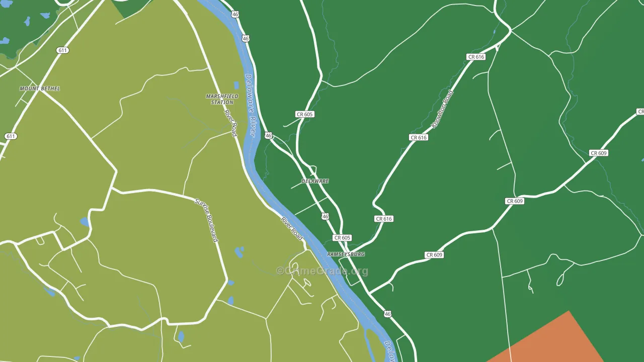 07833, NJ Map of Drug-Related Crime Rates