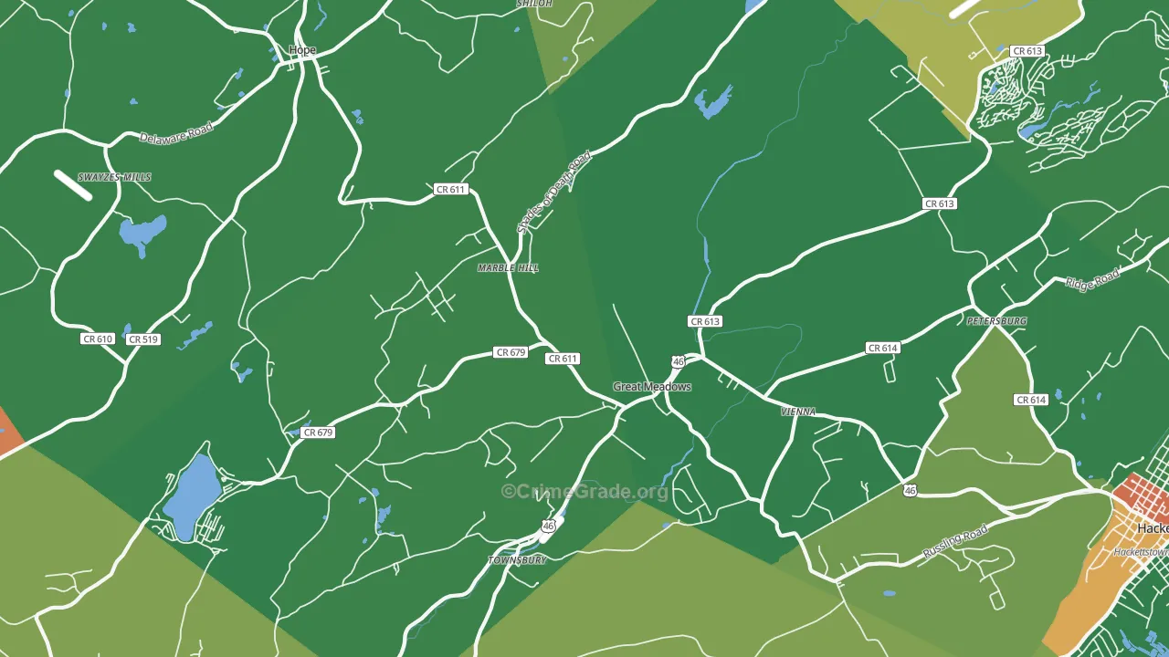 07838, NJ Map of Drug-Related Crime Rates