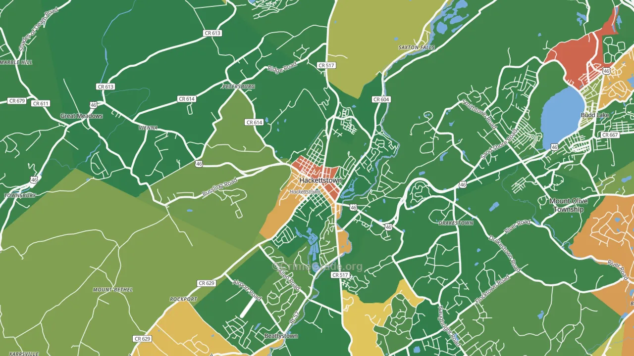 07840, NJ Map of Drug-Related Crime Rates