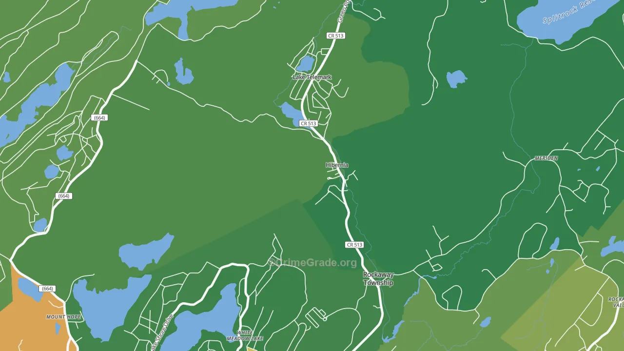 07842, NJ Map of Drug-Related Crime Rates