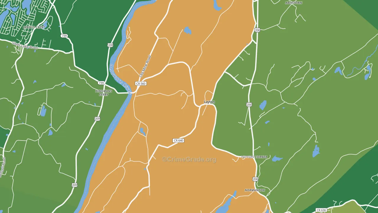07851, NJ Map of Drug-Related Crime Rates