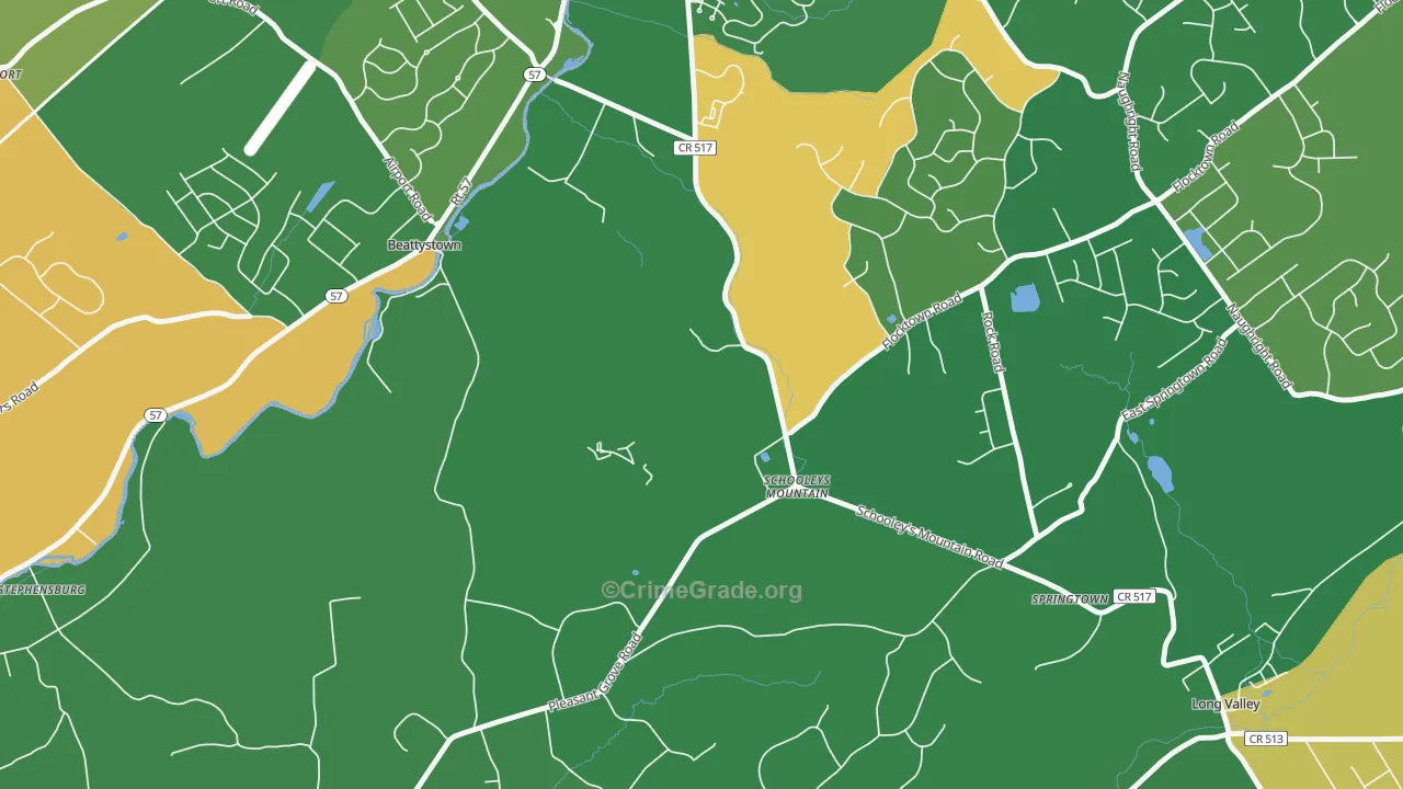 07870, NJ Map of Drug-Related Crime Rates