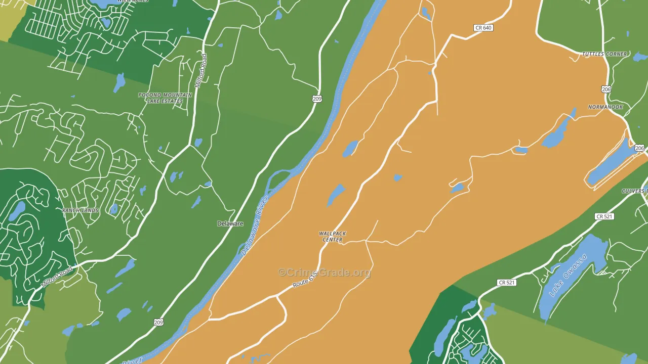 07881, NJ Map of Drug-Related Crime Rates