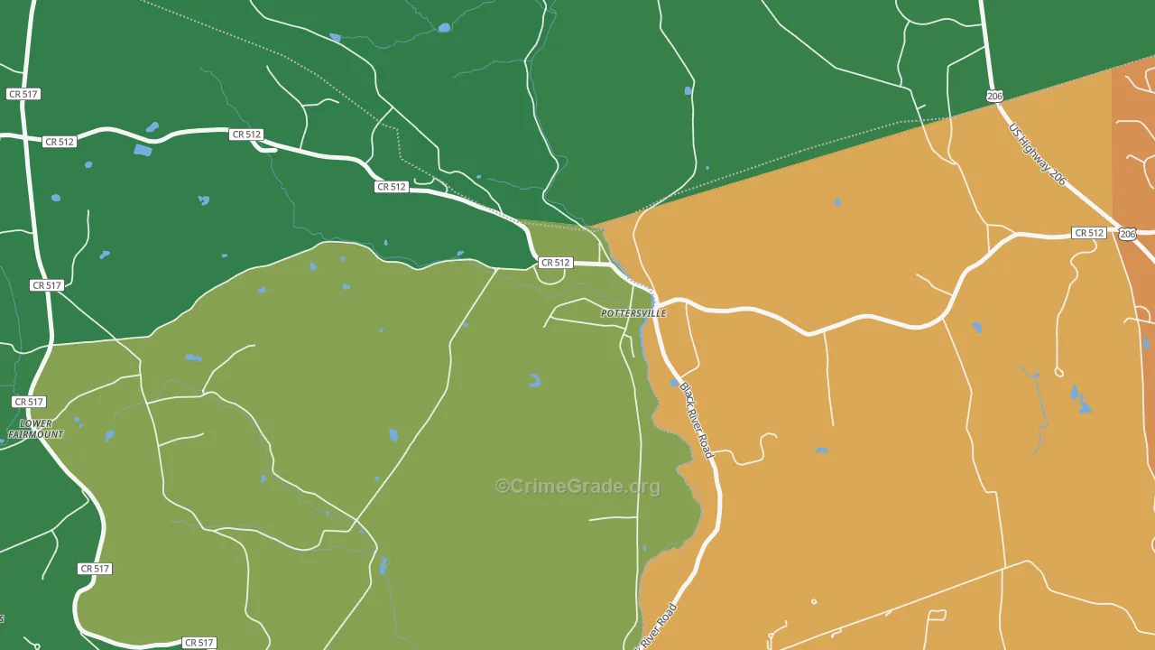07979, NJ Map of Drug-Related Crime Rates