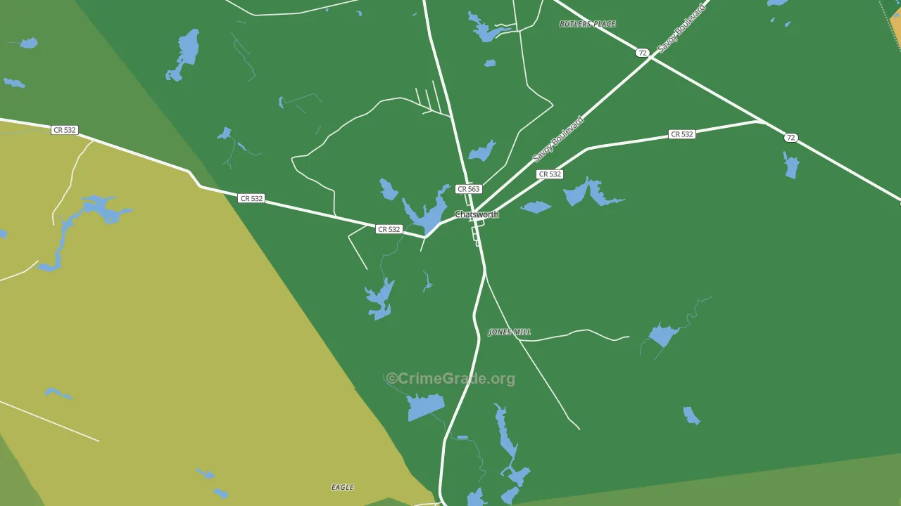 08019, NJ Map of Drug-Related Crime Rates