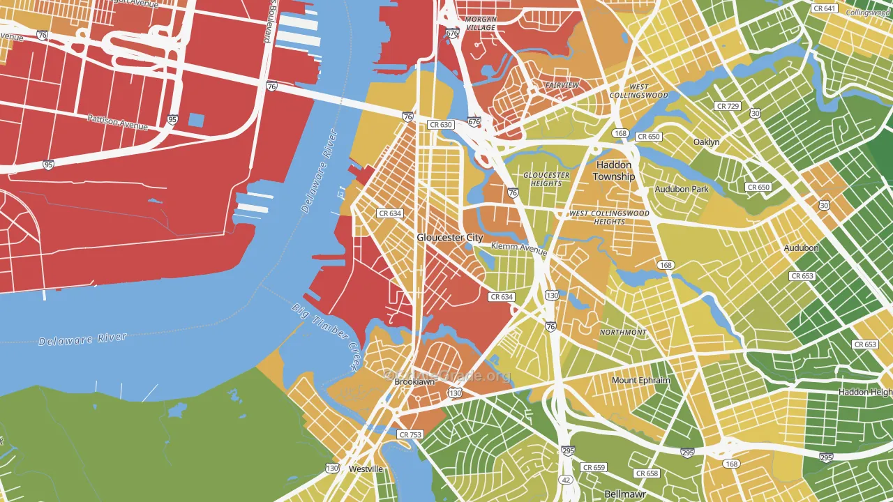 08030, NJ Map of Drug-Related Crime Rates