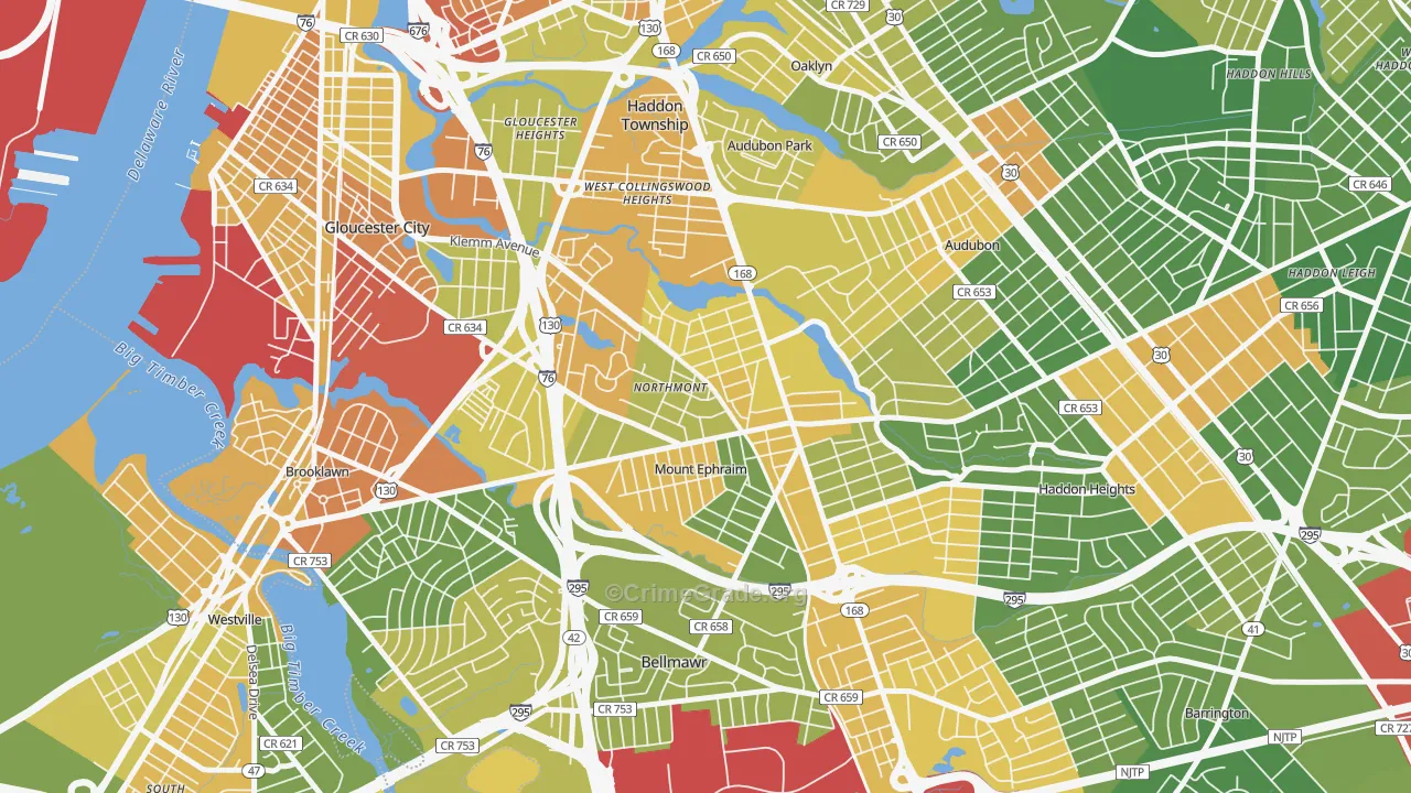 08059, NJ Map of Drug-Related Crime Rates