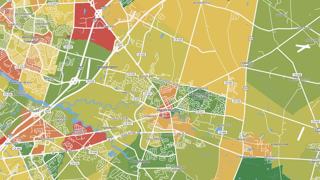 08060, NJ Map of Drug-Related Crime Rates
