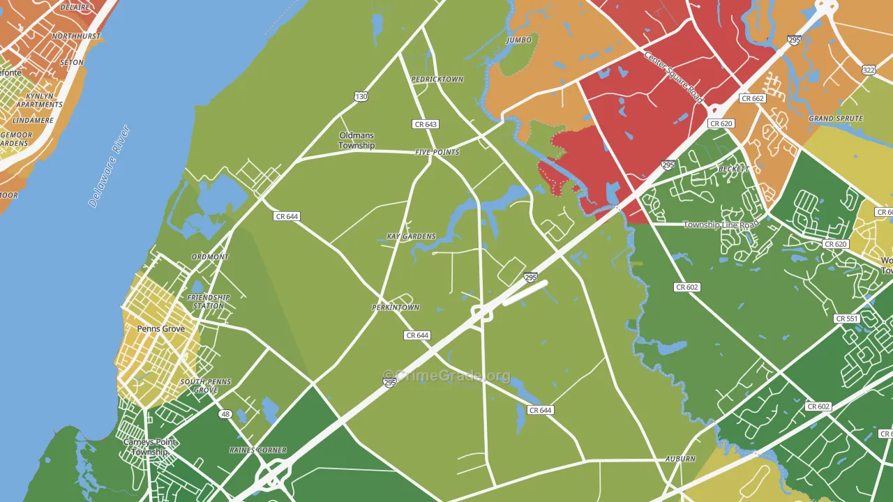 08067, NJ Map of Drug-Related Crime Rates