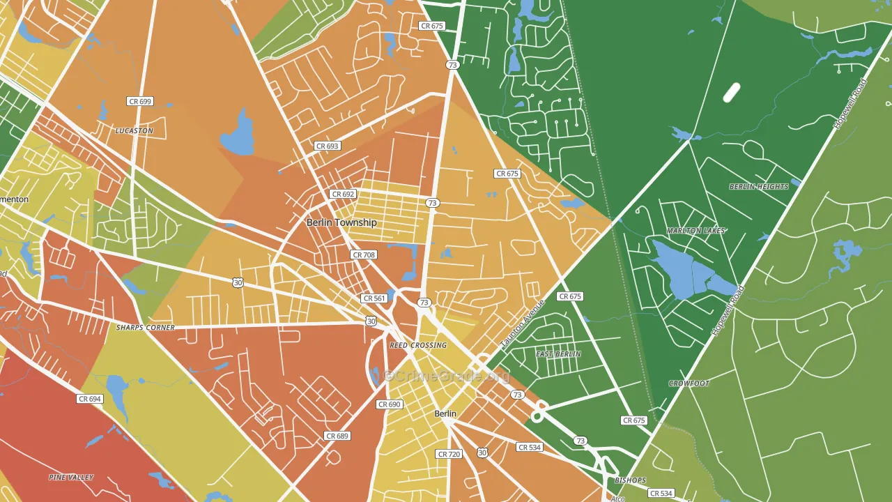 08091, NJ Map of Drug-Related Crime Rates