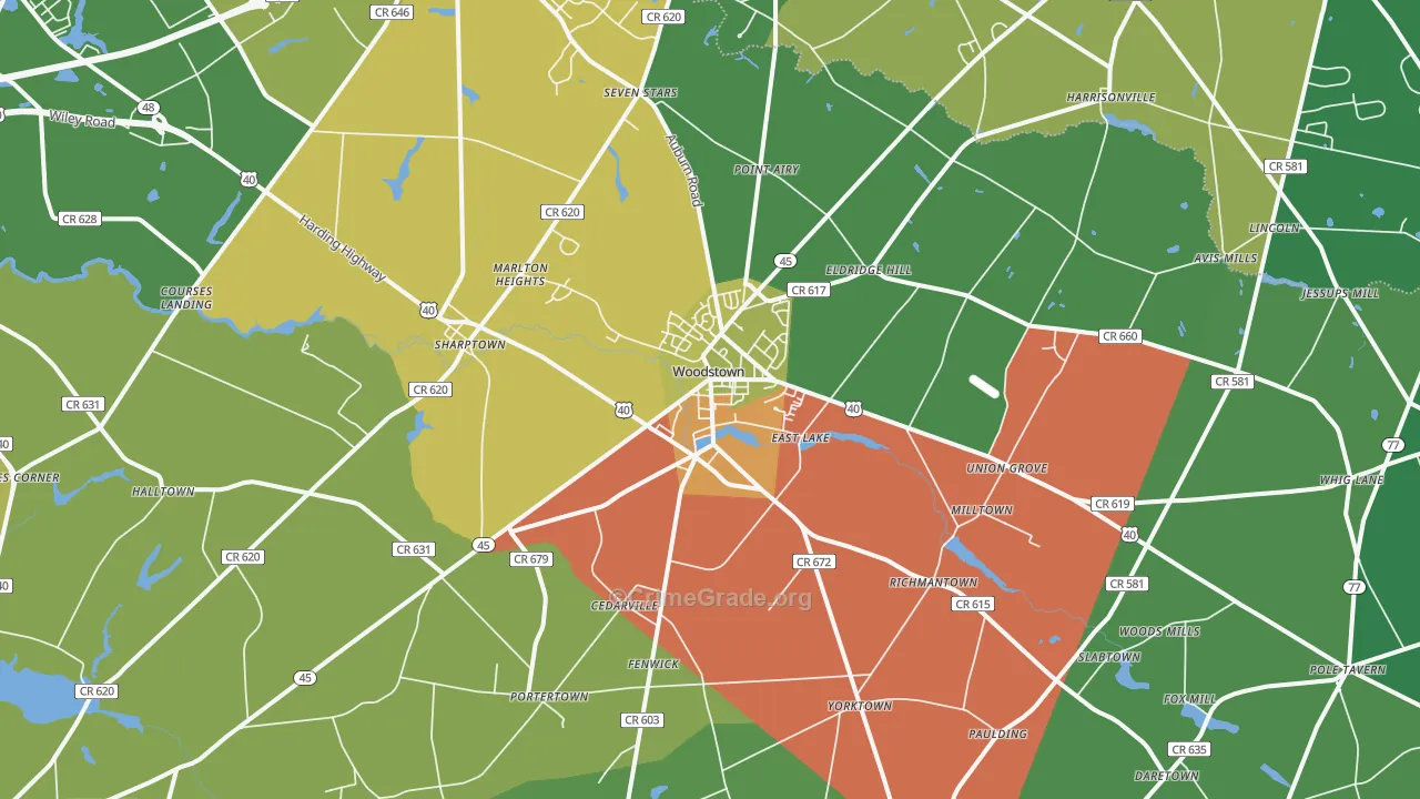 08098, NJ Map of Drug-Related Crime Rates