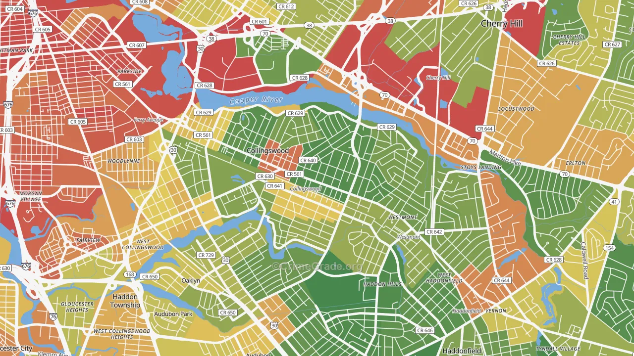 08108, NJ Map of Drug-Related Crime Rates