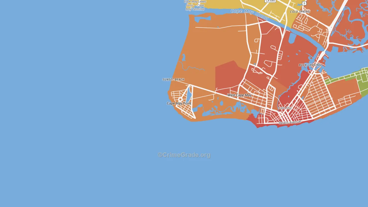 08212, NJ Map of Drug-Related Crime Rates