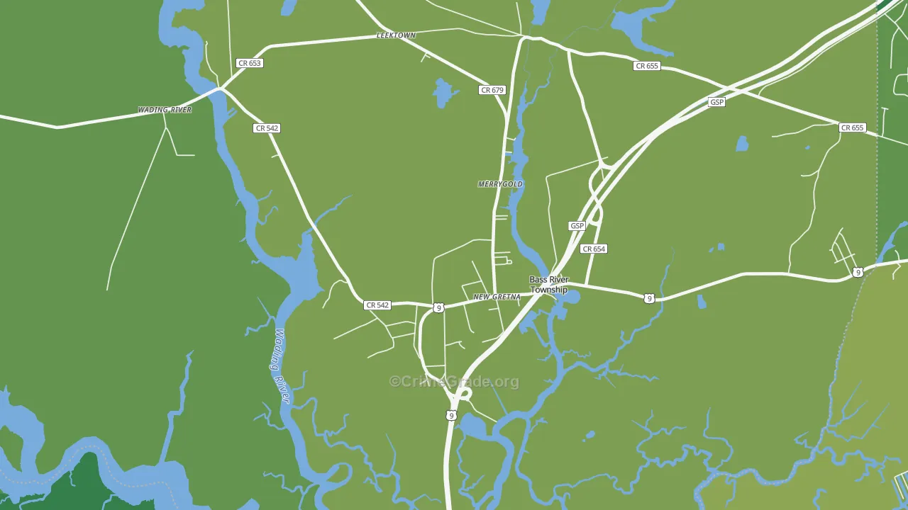 08224, NJ Map of Drug-Related Crime Rates