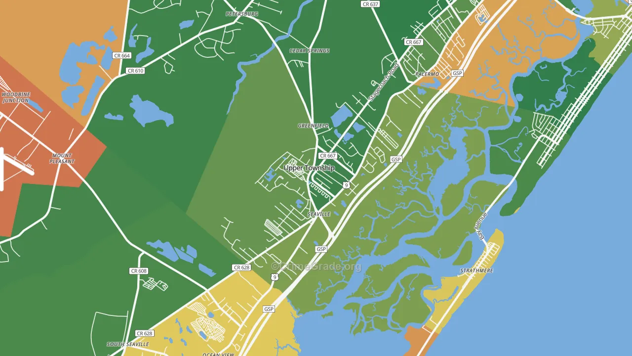 08230, NJ Map of Drug-Related Crime Rates