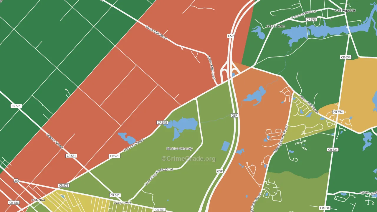 08240, NJ Map of Drug-Related Crime Rates
