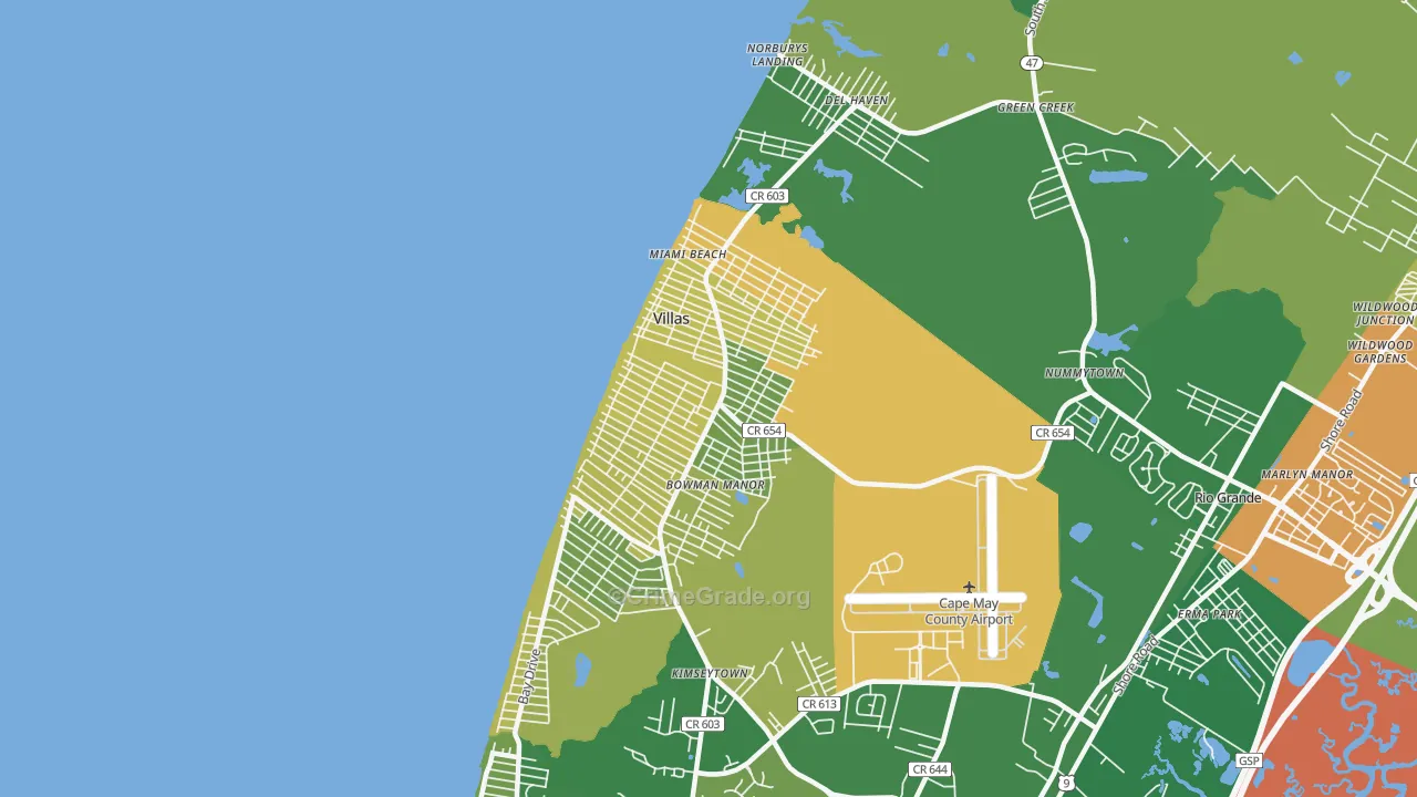 08251, NJ Map of Drug-Related Crime Rates