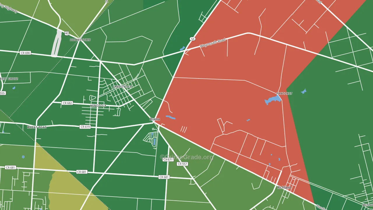 08310, NJ Map of Drug-Related Crime Rates