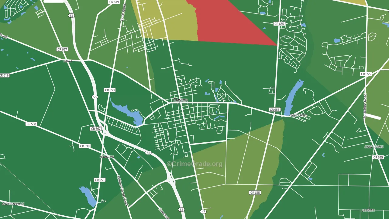08312, NJ Map of Drug-Related Crime Rates
