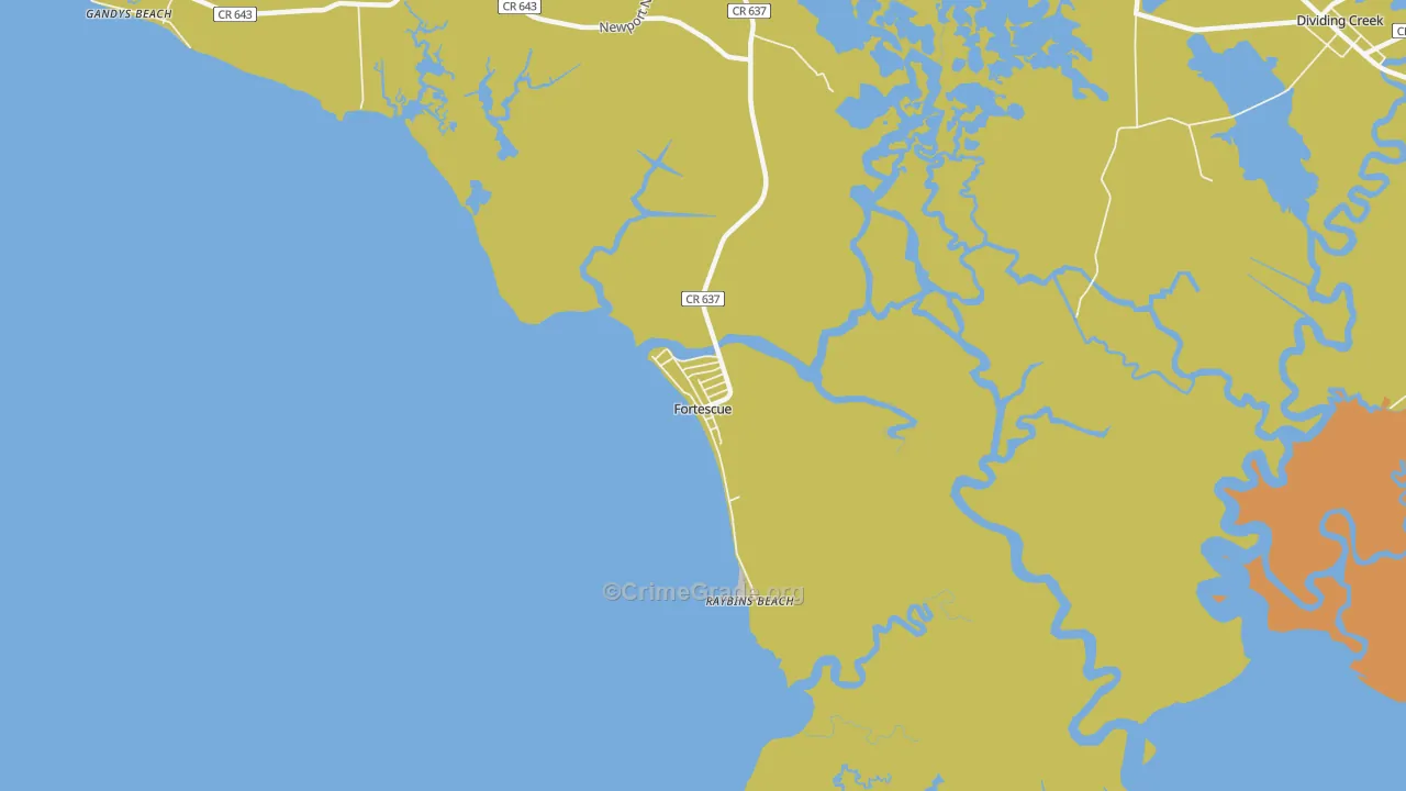 08321, NJ Map of Drug-Related Crime Rates