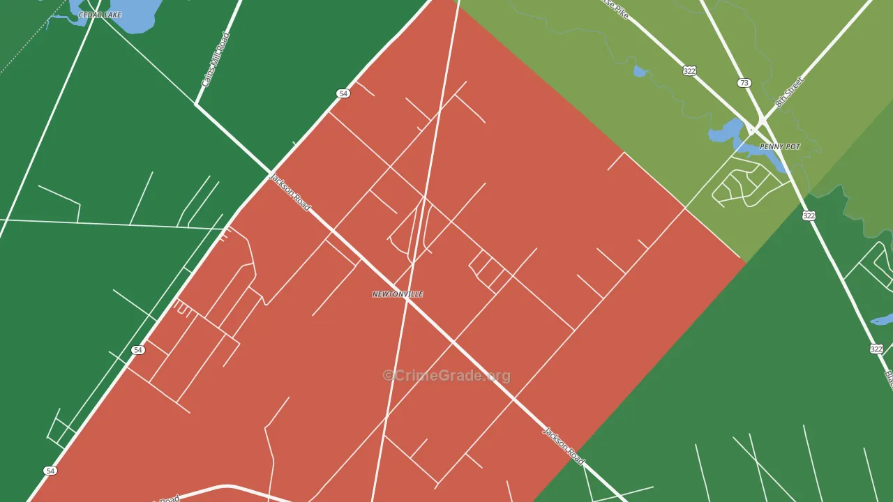 08346, NJ Map of Drug-Related Crime Rates