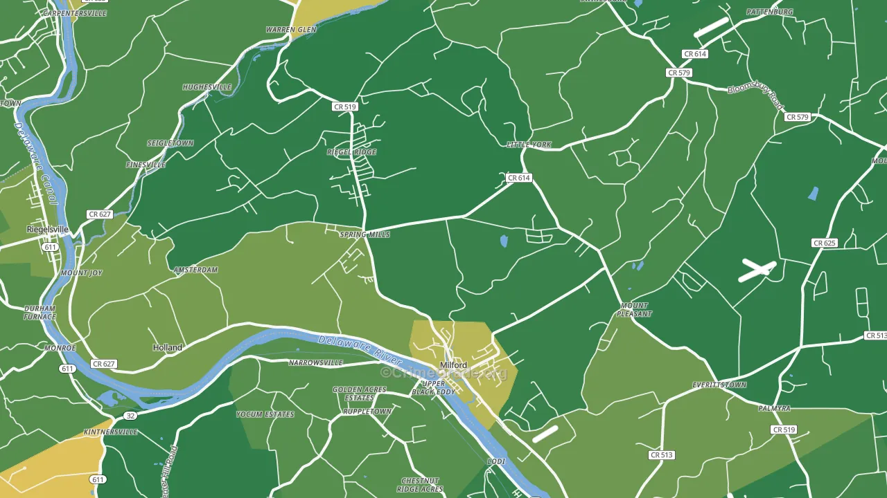 08848, NJ Map of Drug-Related Crime Rates
