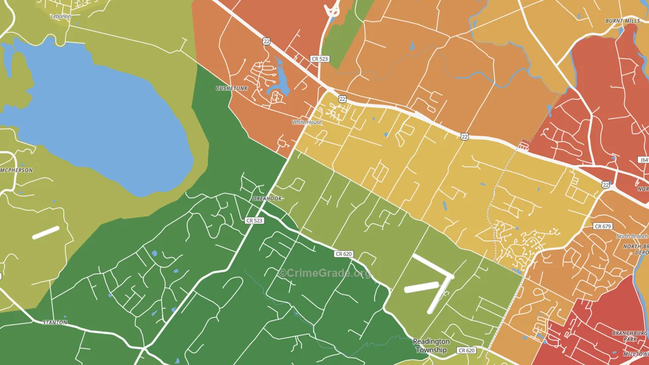08889, NJ Map of Drug-Related Crime Rates