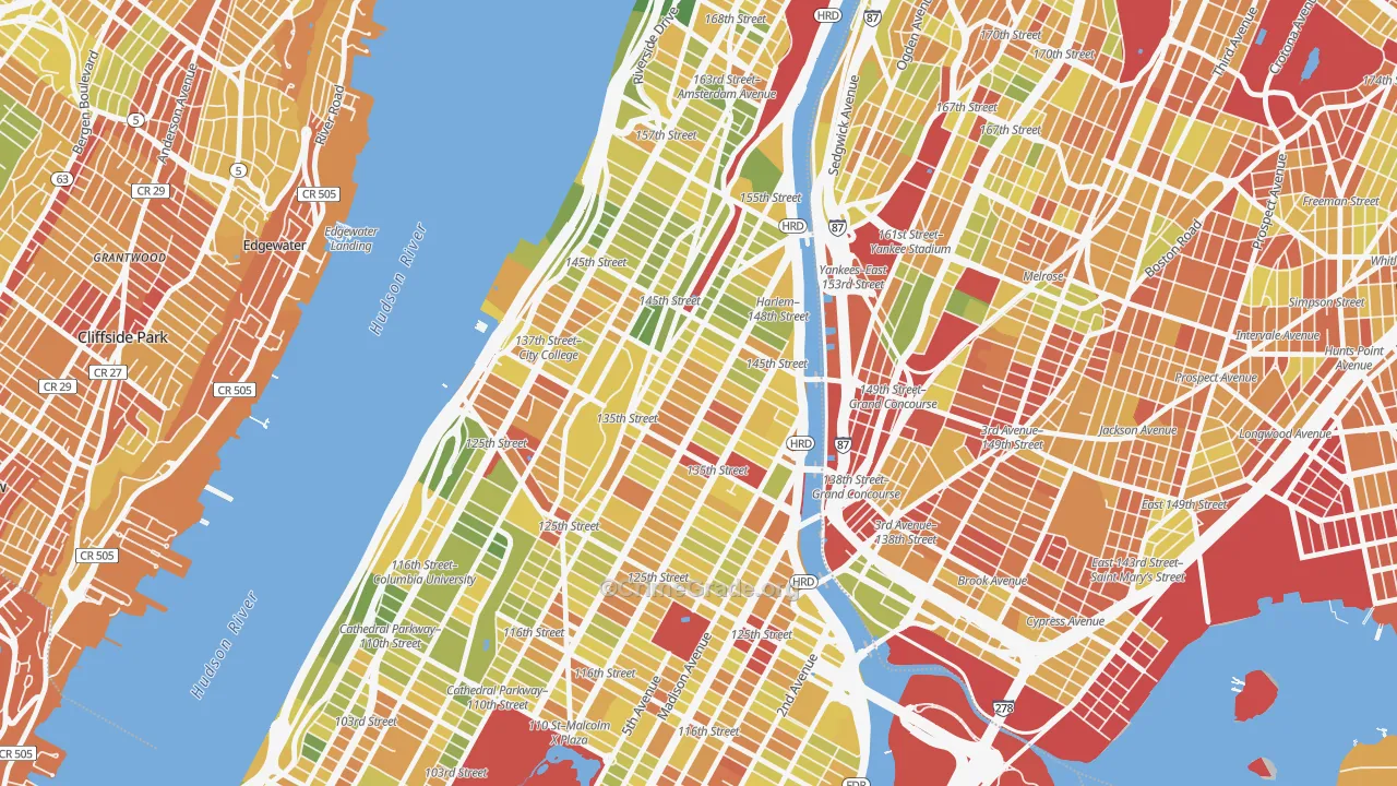 10030, NY Map of Drug-Related Crime Rates