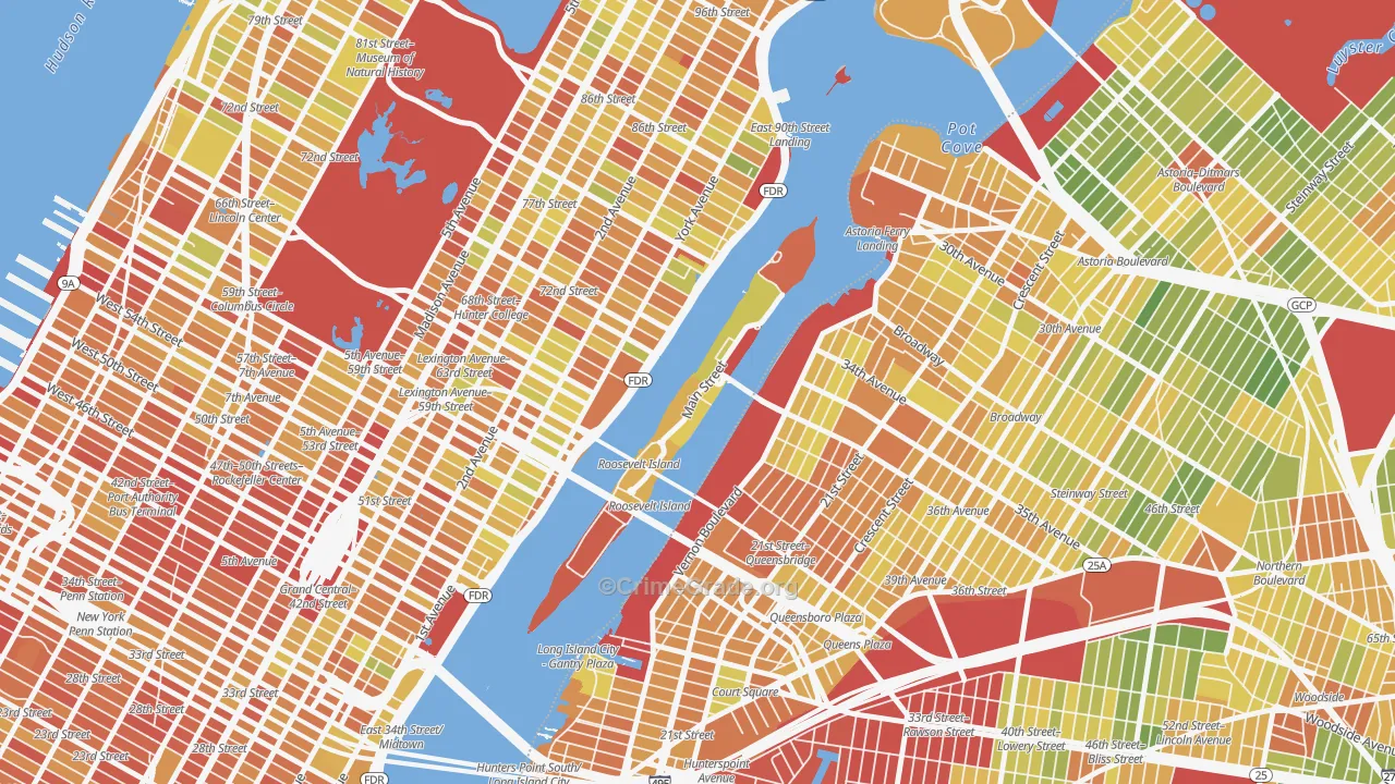 10044, NY Map of Drug-Related Crime Rates