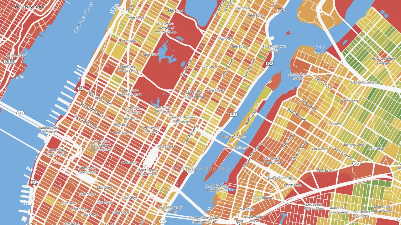10065, NY Map of Drug-Related Crime Rates