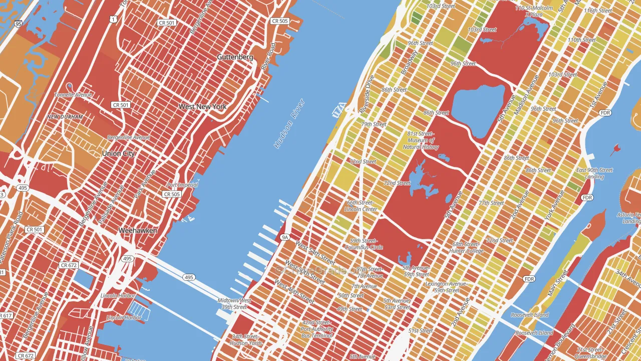 10069, NY Map of Drug-Related Crime Rates