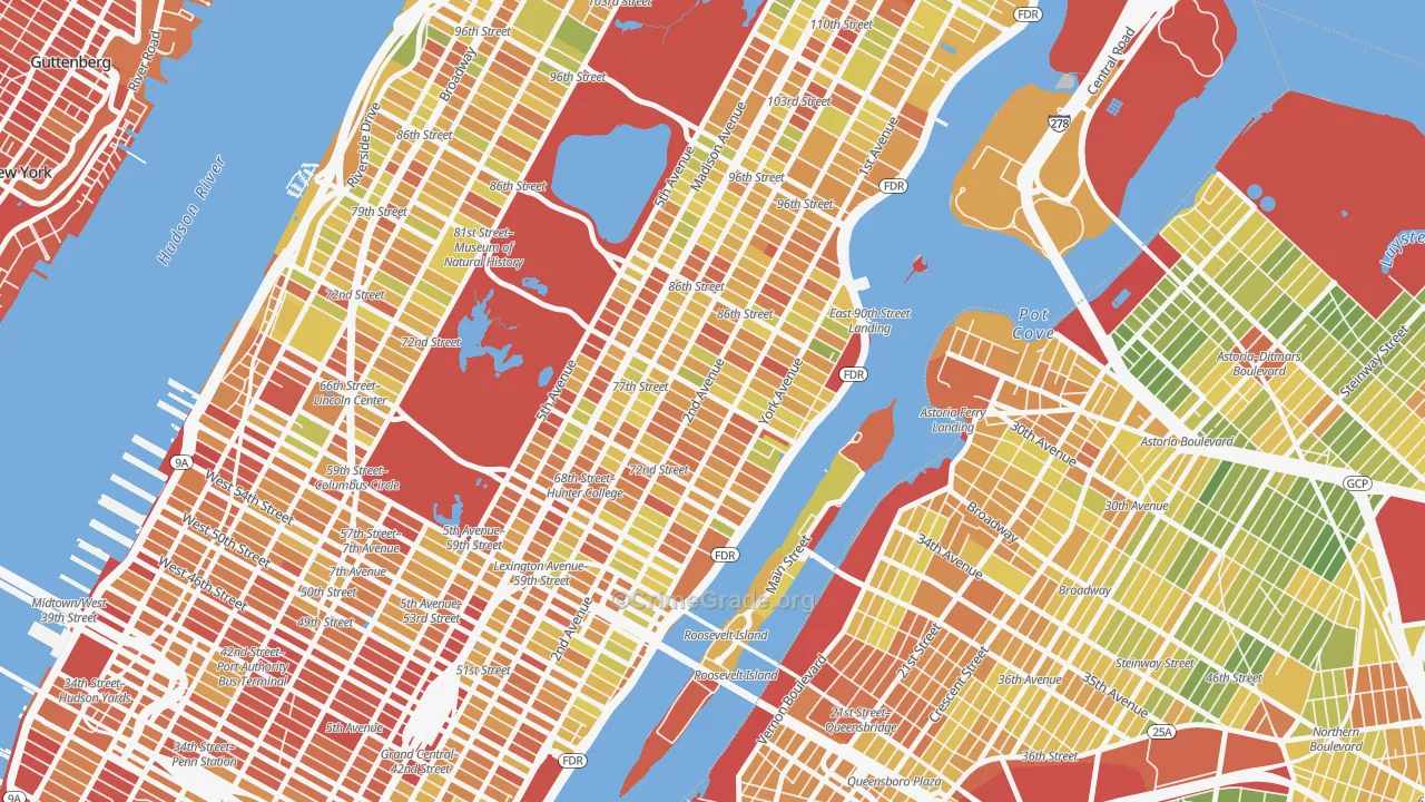 10075, NY Map of Drug-Related Crime Rates
