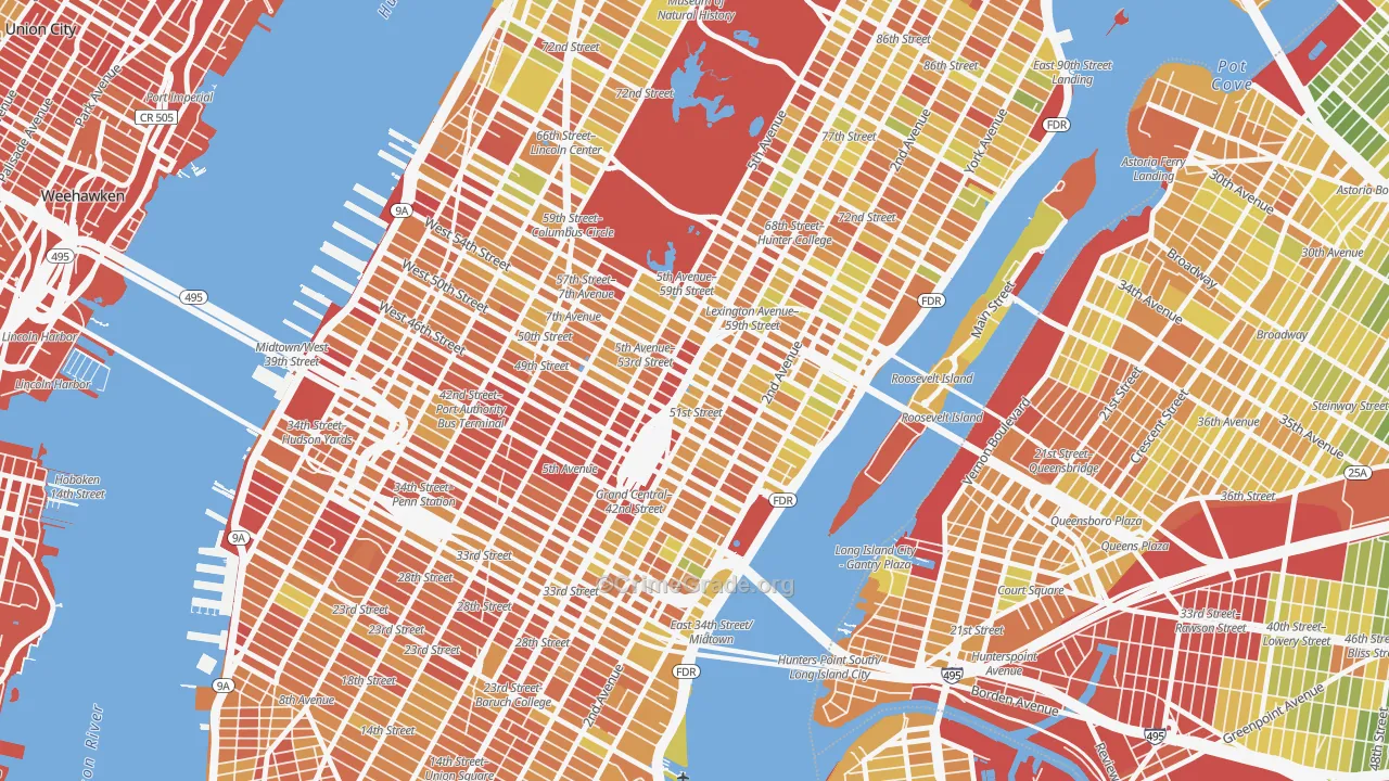 10152, NY Map of Drug-Related Crime Rates