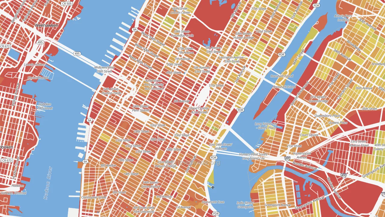 10165, NY Map of Drug-Related Crime Rates