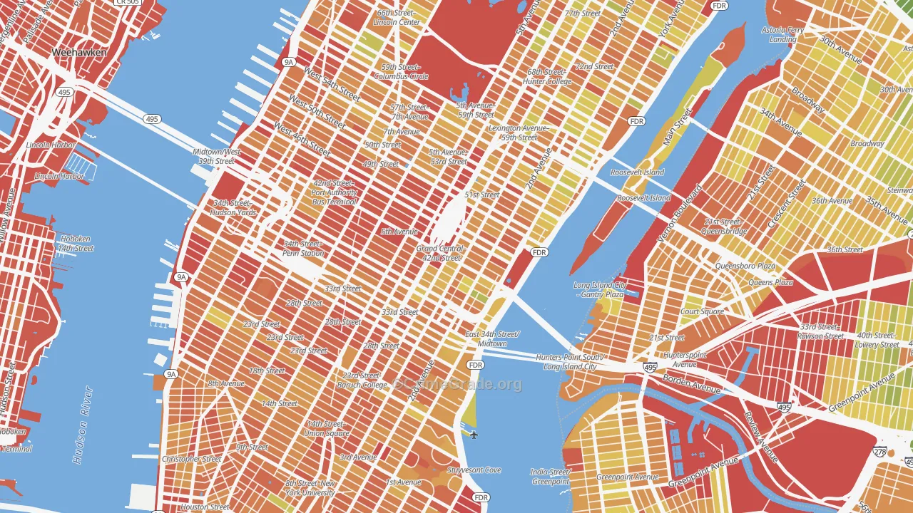 10174, NY Map of Drug-Related Crime Rates