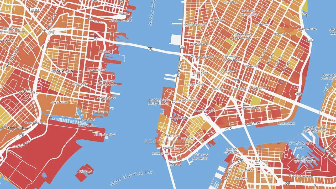 10282, NY Map of Drug-Related Crime Rates