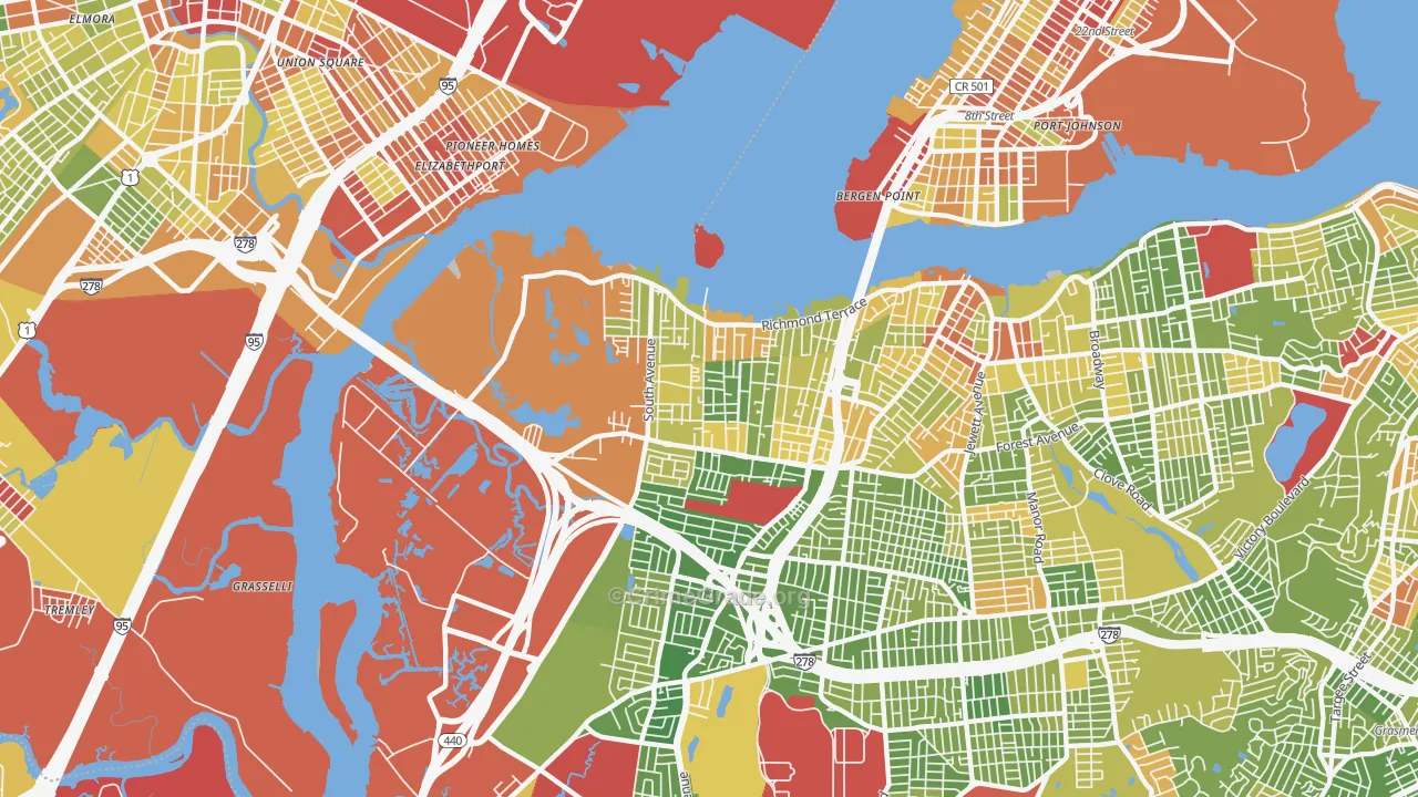 10303, NY Map of Drug-Related Crime Rates