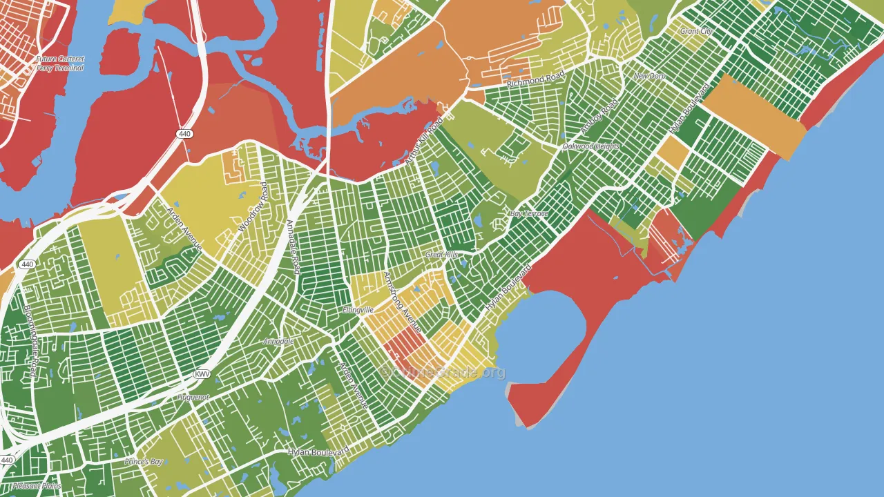 10308, NY Map of Drug-Related Crime Rates